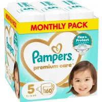 Pampers Premium Care Tape -vaipat, koko 5, 160 kpl