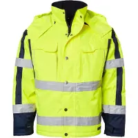 Top Swede Talvitakki 5317, keltainen/laivastonsininen, 4XL