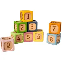 Bigjigs Wooden Soft Sorting Blocks - 9 pcs.