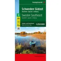 Schweden Südost, Straßen- und Freizeitkarte 1:250.000, : Stockholm - Uppsala - Norrköping