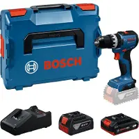 Bosch Iskupora / ruuvinväännin GSB18V-52; 18 V; 1x2,0 Ah + 1x4,0 Ah akku + L-Boxx 136