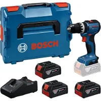 Bosch Iskupora / ruuvinväännin GSB18V-52; 18 V; 3x5,0 Ah akku + L-Boxx 136