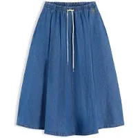 Tommy Hilfiger Hame 'Logo Relaxed Flared Midi' sininen denim