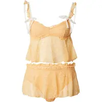 WILD LOVERS Pyjamashortsit 'DELPHINE' aprikoosi