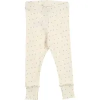 Green Cotton Spring Deco Leggings Baby - Cream - 56
