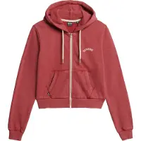 Superdry Essential Logo Cropped Kokovetoketjullinen Collegepaita