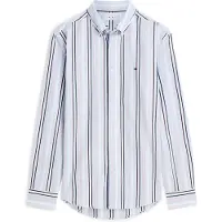 Tommy Hilfiger Paita 'Regular Fit Multicolour Stripe' laivastonsininen / vaaleansininen / roosa / valkoinen