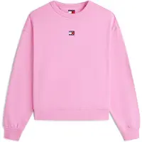 Tommy Hilfiger Collegepaita 'Tommy Badge Boxy' roosa