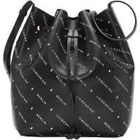 Liebeskind Monogram Bucket-laukku Nahka 40 cm Musta
