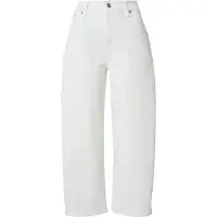 Calvin Klein Jeans Farkut 'Cropped Barrel Leg' valkoinen