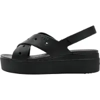 Crocs Brooklyn 4U Cross Strap Sandal - Black - 36/37