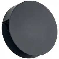 LUCANDE Advero LED-ulko, antrasiitti, talonumero CCT, Musta, Alumiini, Moderni