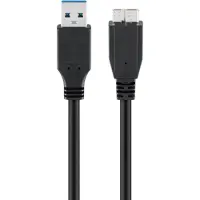 Goobay USB-A <-> USB Micro-B 3.0 - 1.5m - Musta