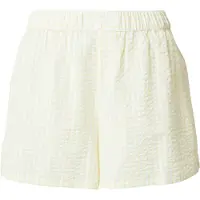 Hunkemoller Pyjamahousut 'Seersucker' vaaleankeltainen / valkoinen
