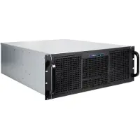 Inter-Tech IPC 4U-40255 4U rack server case, black, E-ATX, with 5.25" bays and space for 11 3.5" drives or 4 2.5" drives (88887304)