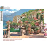 Centrum Diamond Painting 30*40cm. Lake bank with houses