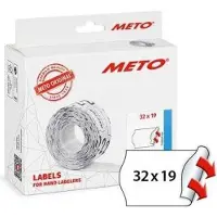 Meto Price labels 32x19 white 10 rls/1000