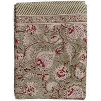 Chamois - Pomegranate Pellava pöytäliina 170x270 cm Vihreä/Luonnonvärinen
