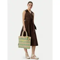 Liu Jo for woman. AA6245-A0006 Green raffia bag (OSFA), Casual