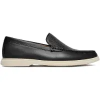 BOSS for man. 50563129 Sienne Loaf black leather loafers (41), Flat, None, Casual