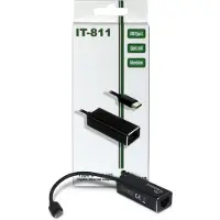 Inter-Tech ARGUS IT-811, musta, Realtek RTL8153, 25 mm, 230 mm, 17 mm, 25 g (88885438)