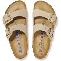 Birkenstock Arizona Sfb Lenb Sandcastle - Beige - 37