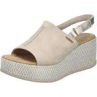Rieker Ladies' Sandals 69460-62 Beige - Beige - 39