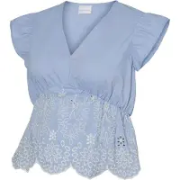 Mamalicious Mlsienna Short Cap Wo Top - Blue - XS