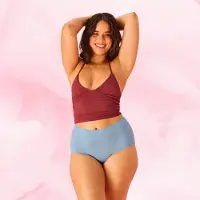 Libresse ComfortFit High Waist kohtalainen vuoto -kuukautisalushousut
