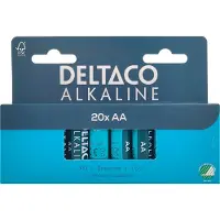 Deltaco – AA alkaline 20-pack (LR6-20B)