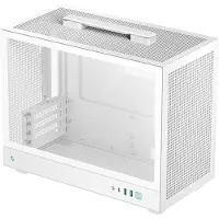 DeepCool CH160 PLUS WH white mini tower for Micro-ATX motherboard with space for 240 mm liquid cooling (R-CH160-WHNGM0-G)