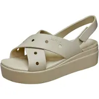 Crocs Brooklyn 4U Cross Strap Sandal - Beige - 39/40