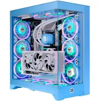 Thermaltake CTE E600 MX, Midi Tower, PC, Sininen, ATX, EATX, mikro ATX, Mini-ITX, SPCC, Karkaistu lasi, 16,6 cm (CA-1Y3-00MFWN-00)