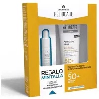 HELIOCARE 360° Anti-Aging SPF50+ Age Active Fluid + seerumi ikääntyneelle iholle - aurinkosuojapaketti