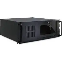 Inter-Tech IPC 4U-4088-S, Teline, Palvelin, Musta, ATX, mikro ATX, Mini-ITX, Terästä, 4U (88887178)