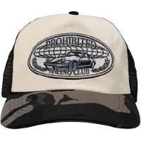 Prohibited Racecore Trucker Cap - Cream - ONE SIZE