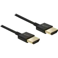 DeLOCK HDMI 2.0 -kaapeli jossa Ethernet, 4,5 m, musta