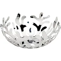 Alessi Fruit Bowl In 18/10 Stainless Steel - Silver - D25CM