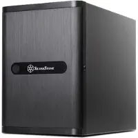 Silverstone DS380 mini-ITX -kotelo ilman virtalähdettä