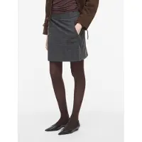 ROUGE EDIT Roucara Hw Short Skirt - Grey - 44