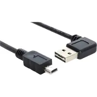 DeLOCK 3m USB 2.0 A - miniUSB m/m, 3 m, USB A, Mini-USB A, USB 2.0, Uros/uros, Musta (83380)