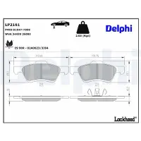 Delphi Jarrupalasarja (4kpl), levyjarru LP2161