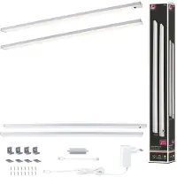 Paulmann kaapinalusvalaisin Inline 2-osainen aloituspakkaus kromi 55 cm 830 Inline, himmennettävä, Kromi/hopea, Keittiö, Alumiini