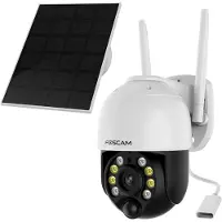 Foscam B4, IP-turvakamera, Ulkona, Langaton, 6500 K, FCC, CE, RoHS, WEEE, Seinä (B4-W+SOLAR)