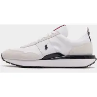 Ralph Lauren for man. 809P01638001 Deportiva Train 89 sneakers in suede and oxford fabric (44), Leather, White, Flat, Laces, Casual
