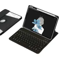 INF Yhteensopiva iPad 5/6 (2017/2018) 9.7 360° Kääntyvä Bluetooth-näppäimistö