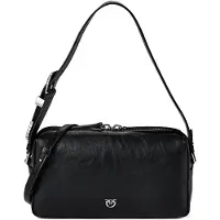 Pinko Bauletto Olkalaukku Nahka 25 cm Musta