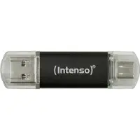 Intenso Twist Line, 32 GB, USB Type-A / USB Type-C, 3.2 Gen 1 (3.1 Gen 1), 70 MB/s, Suojus, Antrasiitti (3539480)