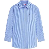 Tommy Hilfiger Pusero 'Oversized Fit' kuninkaallisen sininen / valkoinen