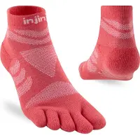 Injinji Women's Ultra Run Mini-Crew Coral Urheilusukat 40.5-44.5